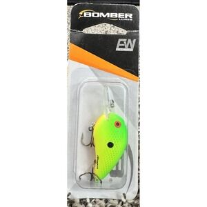 Bomber Deep CB-A Crankbait Chartreuse Black Dot FW Fishing Lure NIP
